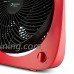 BOVADO USA High TurboPowered Table Top Fan (10”) –Adjustable Tilt Angle – Quiet Yet Powerful Motor- Portable and Fashionable Desk Fan for Home or Office – by Comfort Zone (Red) - B07CNVD1HY